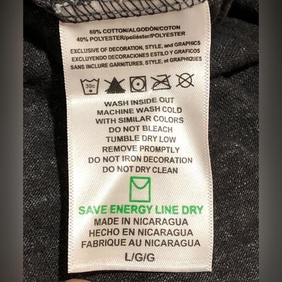 Majestic Charcoal Tee with Bold Emblem - Picture 8 of 8